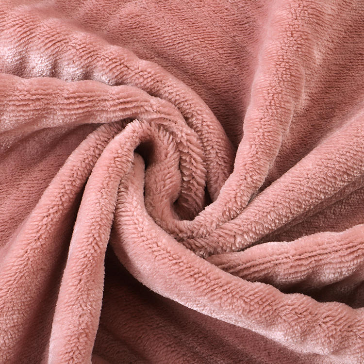 Gesneden stapel flanellen fleece stof