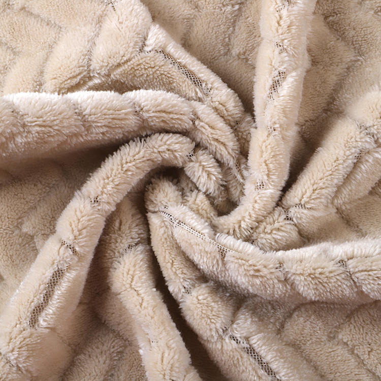 Jacquard flanellen fluwelen stof