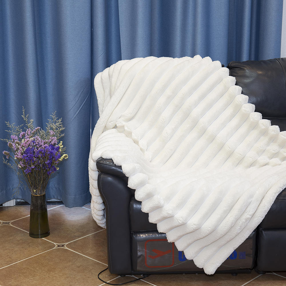 Schoonheid striple diamant fluweel deken met dubbele laag